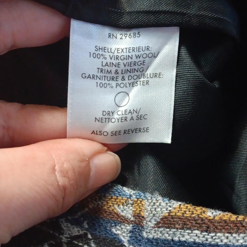 Pendleton Black And Blue Patterned A-Line Skirt - image 4